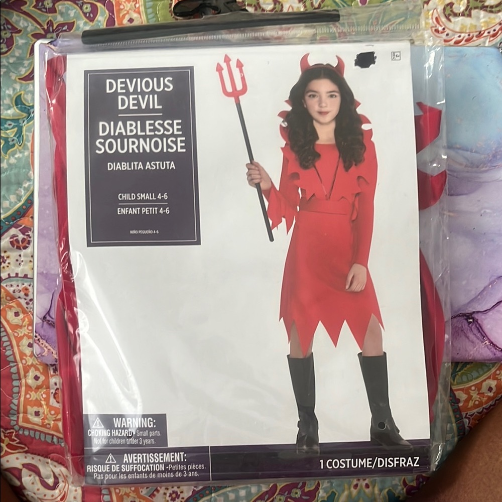 Devious Devil Kids Costume - Red